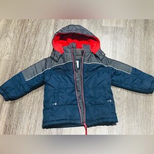 Toughskins Boys Blue and Gray Winter Coat